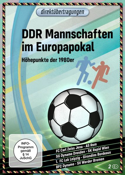 Produktbild: Direkt&uuml;bertragungen - DDR Mannschaften im Europapokal: H&ouml;hepunkte der 1980er Jahre [2 DVDs]