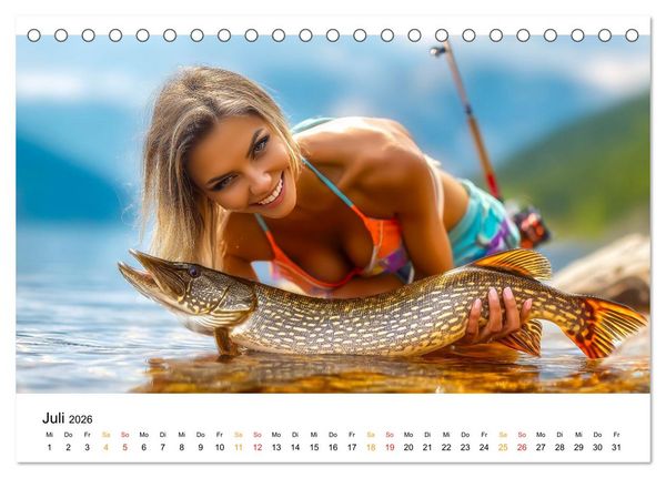 Produktbild: Hei&szlig; auf Hecht (Tischkalender 2026 DIN A5 quer), CALVENDO Monatskalender