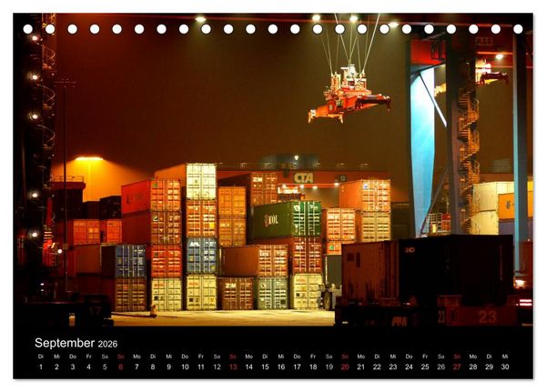 Produktbild: Containerwelten (Tischkalender 2026 DIN A5 quer), CALVENDO Monatskalender