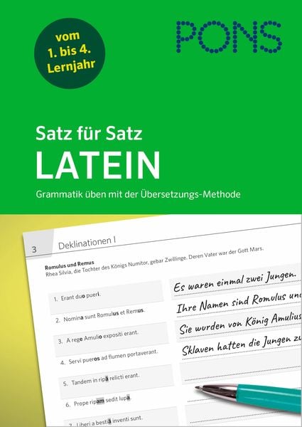 Produktbild: PONS Satz f&uuml;r Satz Latein Grammatik