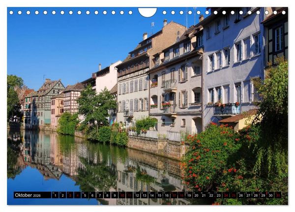 Produktbild: Stra&szlig;burg - Im Herzen Europas (Wandkalender 2026 DIN A4 quer), CALVENDO Monatskalender