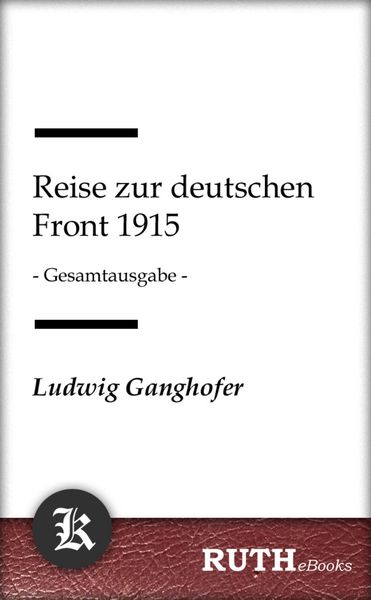 Produktbild: Reise zur deutschen Front 1915