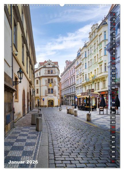 Produktbild: PRAG Historisches Stadtherz (hochwertiger Premium Wandkalender 2026 DIN A2 hoch), Kunstdruck in Hochglanz