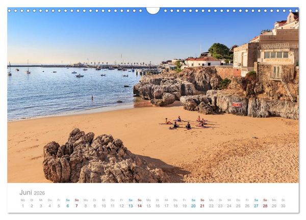 Produktbild: CASCAIS - die sch&ouml;nsten Badeorte Lissabons (Wandkalender 2026 DIN A3 quer), CALVENDO Monatskalender