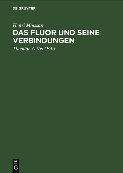 Produktbild: Das Fluor und seine Verbindungen