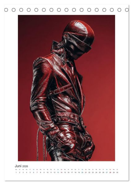 Produktbild: Art Fashion in Leder (Tischkalender 2026 DIN A5 hoch), CALVENDO Monatskalender