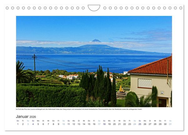 Produktbild: Azoren-Insel Sao Jorge &ndash; traumhafte Fajas auf dem gr&uuml;nsten Eiland Portugals (Wandkalender 2026 DIN A4 quer), CALVENDO Monatskalender