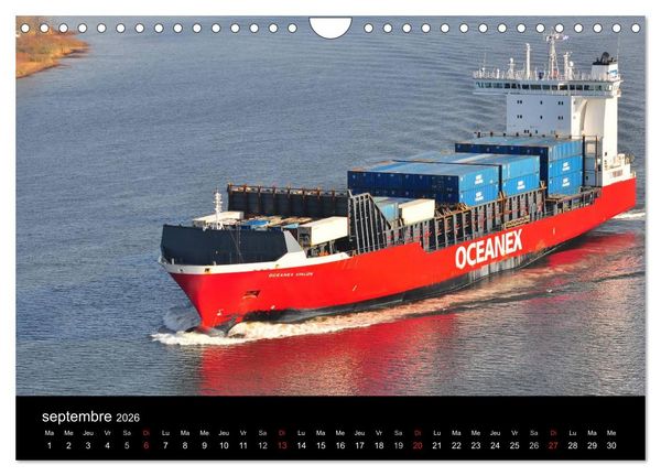 Produktbild: Navires du Saint-Laurent (Calendrier mural 2026 DIN A4 vertical), CALVENDO calendrier mensuel