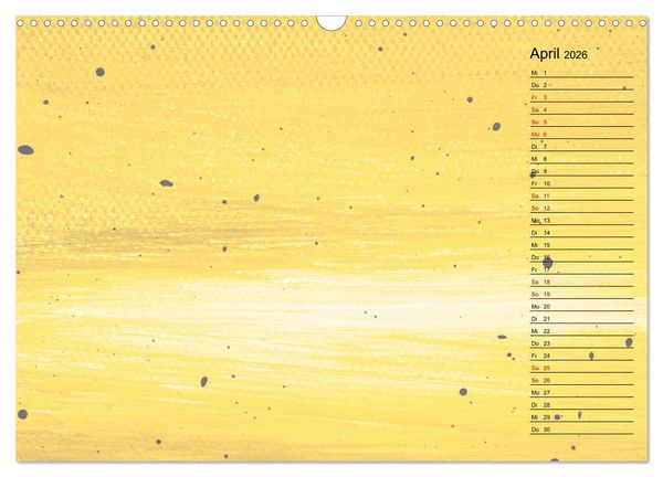 Produktbild: Pastellbunter DIY-Bastelkalender (Wandkalender 2026 DIN A3 quer), CALVENDO Monatskalender