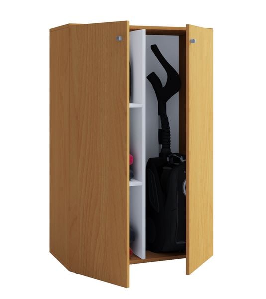 Produktbild: Holz Besenschrank Staubsauger Putzschrank Lona L