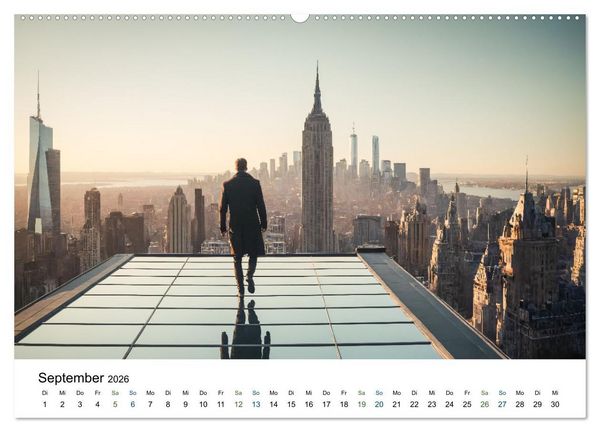 Produktbild: Einsamkeit in Architektur (Wandkalender 2026 DIN A2 quer), CALVENDO Monatskalender