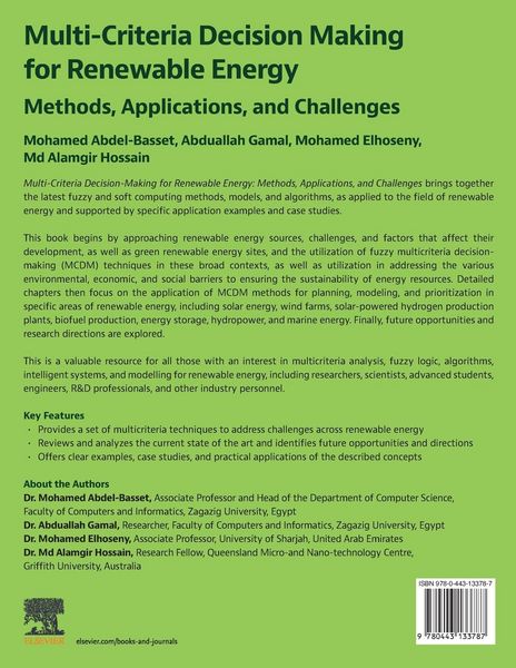 Produktbild: Multi-Criteria Decision-Making for Renewable Energy