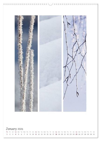 Produktbild: Colours of Nature - Triptycha (High Quality Premium Wall Calendar 2026 DIN A2 portrait),CALVENDO 12 Month Wall Calendar