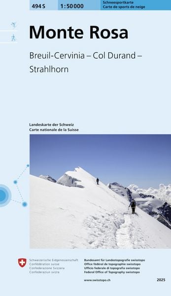 Produktbild: 494S Monte Rosa Schneesportkarte