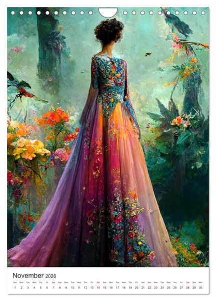 Produktbild: The Princess Garden (Wall Calendar 2026 DIN A4 portrait), CALVENDO 12 Month Wall Calendar