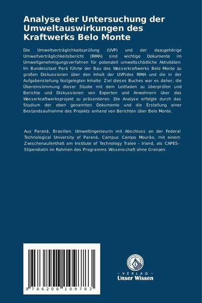 Produktbild: Analyse der Untersuchung der Umweltauswirkungen des Kraftwerks Belo Monte