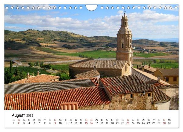 Produktbild: Camino Frances - Jakobsweg (Wandkalender 2026 DIN A4 quer), CALVENDO Monatskalender