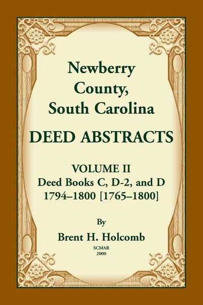 Produktbild: Newberry County, South Carolina Deed Abstracts. Volume II