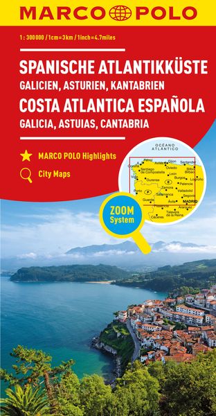 Produktbild: MARCO POLO Regionalkarte Spanische Atlantikk&uuml;ste 1:300.000