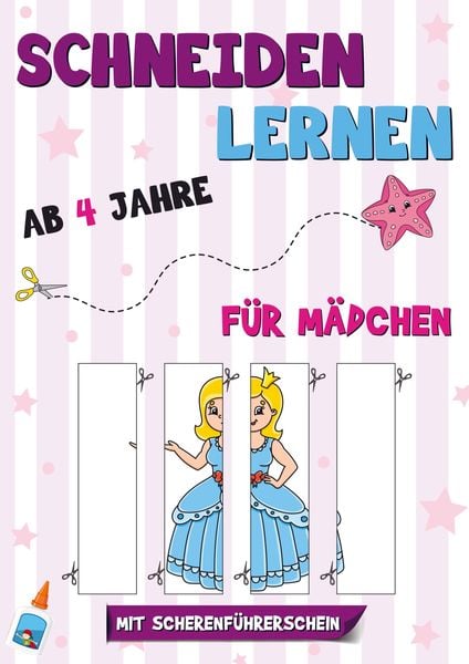 Produktbild: Schneiden Lernen ab 4 Jahre f&uuml;r M&auml;dchen