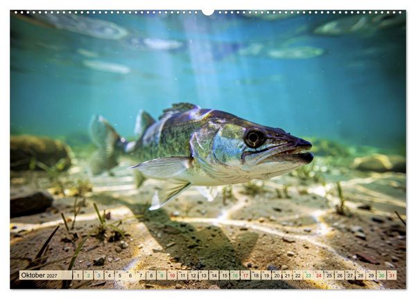 Produktbild: Zander im See (Wandkalender 2027 DIN A2 quer), CALVENDO Monatskalender