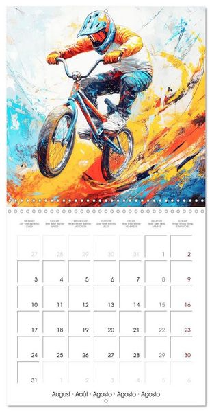 Produktbild: Disciplines olympiques en peinture (Calendrier mural carr&eacute; 2026 30x30 cm) Calendrier double avec une page pour vos prises de notes