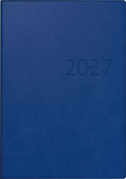 Produktbild: rido/id&eacute; 7023016307 Buchkalender Mod. studioplan int. 2027 168&times;240 mm, Kunstleder, blau
