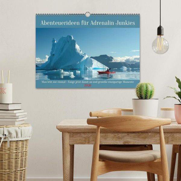 Produktbild: Abenteuerideen f&uuml;r Adrenalin Junkies (Wandkalender 2026 DIN A3 quer), CALVENDO Monatskalender