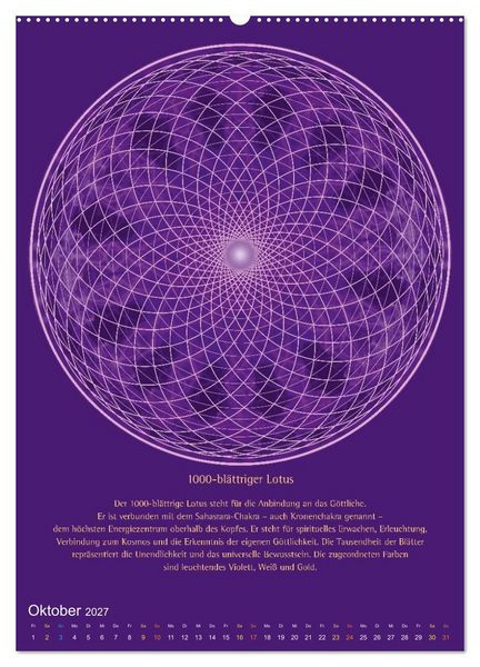 Produktbild: Heilige Geometrie und Bilder der Neuen Zeit (hochwertiger Premium Wandkalender 2027 DIN A2 hoch), Kunstdruck in Hochglanz