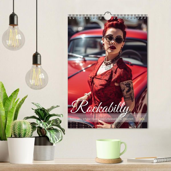 Produktbild: Rockabilly (Wandkalender 2026 DIN A4 hoch), CALVENDO Monatskalender