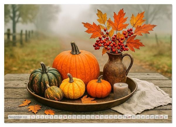 Produktbild: Land Pause - Ein Jahr im Cottagegarten (Wandkalender 2026 DIN A4 quer), CALVENDO Monatskalender