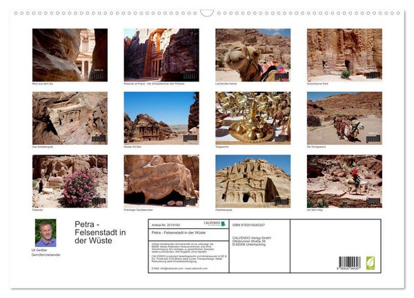 Produktbild: Petra - Felsenstadt in der W&uuml;ste (Wandkalender 2026 DIN A2 quer), CALVENDO Monatskalender