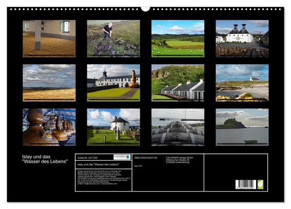 Produktbild: Islay und das "Wasser des Lebens" (Wandkalender 2026 DIN A2 quer), CALVENDO Monatskalender