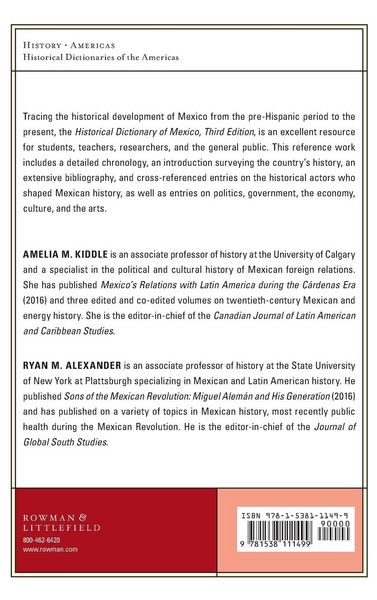 Produktbild: Historical Dictionary of Mexico