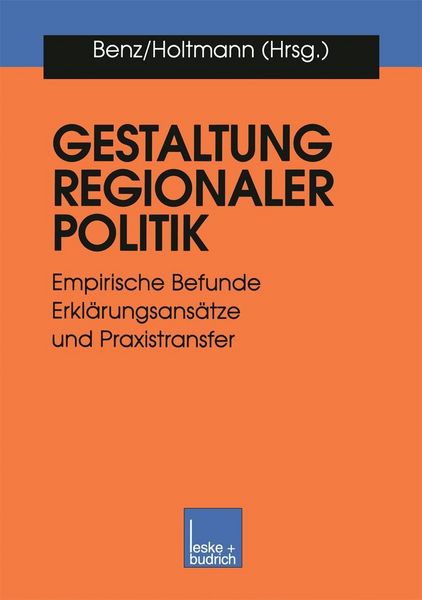 Produktbild: Gestaltung regionaler Politik