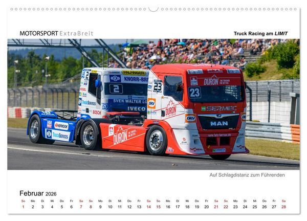 Produktbild: Truck Racing am LIMIT - Panoramabilder (Wandkalender 2026 DIN A2 quer), CALVENDO Monatskalender