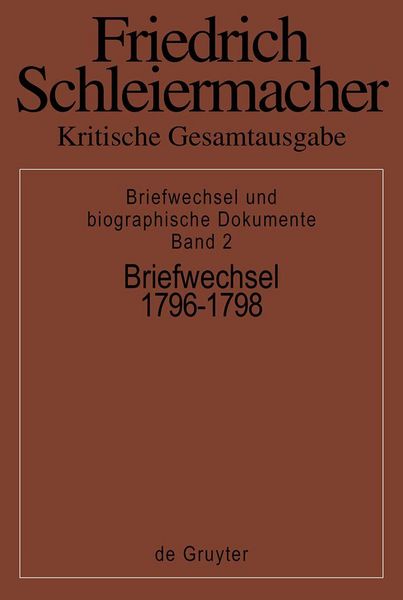 Produktbild: Briefwechsel 1796-1798