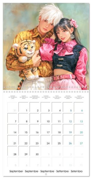 Produktbild: Des peluches - Inspir&eacute;es du style Manga (Calendrier mural carr&eacute; 2026 30x30 cm) Calendrier double avec une page pour vos prises de notes