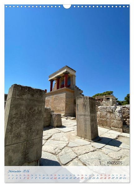 Produktbild: KRETA SONNENINSEL DER G&Ouml;TTER (Wandkalender 2026 DIN A3 hoch), CALVENDO Monatskalender