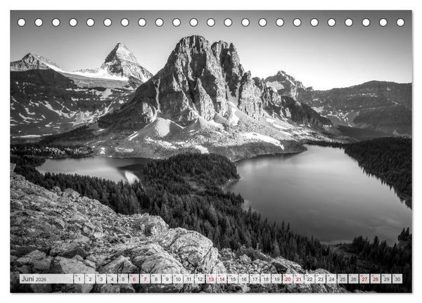 Produktbild: Monochrome Wonders (Tischkalender 2026 DIN A5 quer), CALVENDO Monatskalender