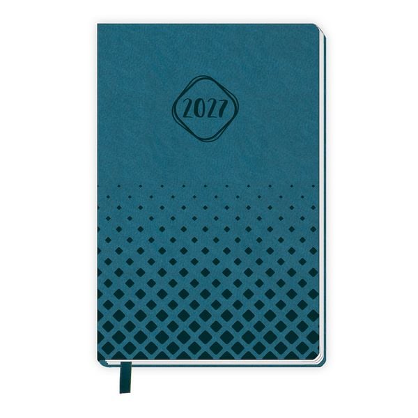 TRÖTSCH - Taschenkalender A7 Soft Touch Petrol 2027