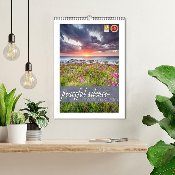 Produktbild: peaceful silence - einsame Landschaften (Wandkalender 2026 DIN A3 hoch), CALVENDO Monatskalender