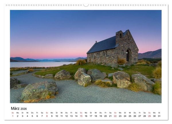 Produktbild: Neuseeland - ein Naturparadies (Wandkalender 2026 DIN A2 quer), CALVENDO Monatskalender