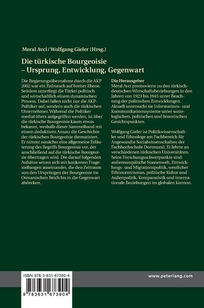 Produktbild: Die t&uuml;rkische Bourgeoisie &ndash; Ursprung, Entwicklung, Gegenwart