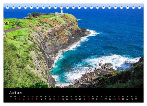 Produktbild: The Unknown HAWAII (Tischkalender 2026 DIN A5 quer), CALVENDO Monatskalender