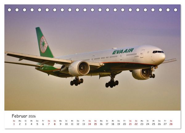 Produktbild: Flugzeuge auf Europas Flugh&auml;fen (Tischkalender 2026 DIN A5 quer), CALVENDO Monatskalender