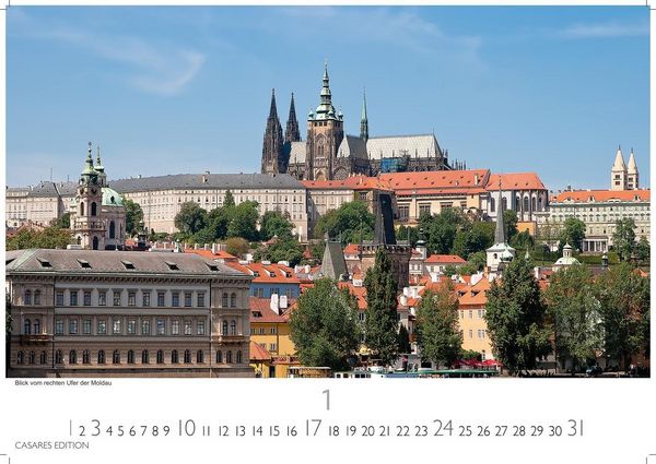 Produktbild: Prag Kalender 2027 &ndash; Wandkalender | Fotokalender 24x35cm - Hochwertige Fotos von Prags bekanntesten Bauwerken, historischen Pl&auml;tzen und malerischen Ecken