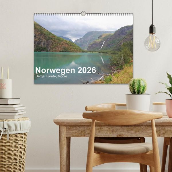 Produktbild: Norwegen 2026 - Berge, Fjorde, Moore (Wandkalender 2026 DIN A3 quer), CALVENDO Monatskalender