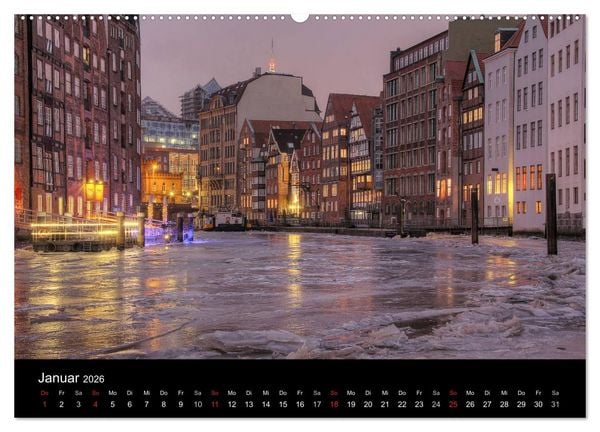 Produktbild: Hamburg (Wandkalender 2026 DIN A2 quer), CALVENDO Monatskalender