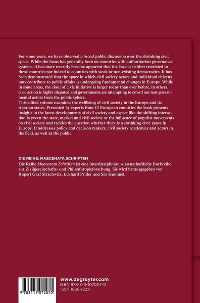 Produktbild: Contested Civic Spaces